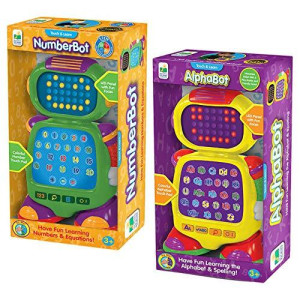 Evaxo The Learning Journey: Alphabot And Numberbot, 2-Pack .#B