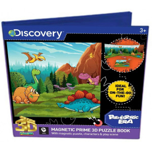 Discovery Dinosaurs Magnetic Super 3D Puzzle Book