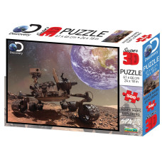 The Zoofy Group Llc Discovery Channel Mars Rover 3D Puzzle | 500 Piece Jigsaw Puzzle| Nasa Space Gifts | Interactive Brain Teaser For Game Night | 24 X 18 Inches