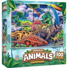Masterpieces World Of Animals 100 Piece Jigsaw Puzzle For Kids - Desert Friends - 11.5"X15"