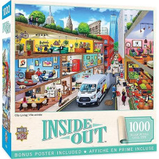 Masterpieces 1000 Piece Jigsaw Puzzle For Adults, Family, Or Kids - City Living - 19.25"X26.75"