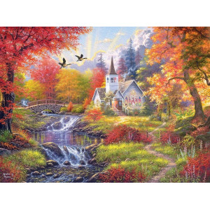 Woodland Church By Abraham Hunter 1000 Piece Puzzle