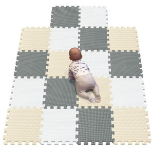 Yiminyuer� 18 Tiles (30Cm�30Cm�1Cm Each Tile) Baby Soft Puzzle Play Mats, Kids Thick Eva Foam Floor, Toddlers & Children'S Soft Interlocking Mat R01R10R12G301018