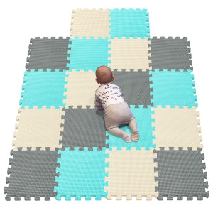 Yiminyuer� 18 Tiles (30Cm�30Cm�1Cm Each Tile) Baby Soft Puzzle Play Mats, Kids Thick Eva Foam Floor, Toddlers & Children'S Soft Interlocking Mat R08R10R12G301018