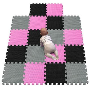 Yiminyuer� 18 Tiles (30Cm�30Cm�1Cm Each Tile) Baby Soft Puzzle Play Mats, Kids Thick Eva Foam Floor, Toddlers & Children'S Soft Interlocking Mat R03R04R12G301018