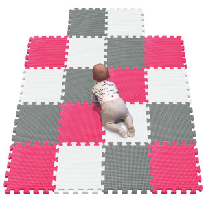 Yiminyuer� 18 Tiles (30Cm�30Cm�1Cm Each Tile) Baby Soft Puzzle Play Mats, Kids Thick Eva Foam Floor, Toddlers & Children'S Soft Interlocking Mat R01R09R12G301018