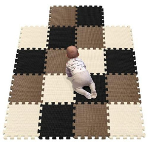 Yiminyuer� 18 Tiles (30Cm�30Cm�1Cm Each Tile) Baby Soft Puzzle Play Mats, Kids Thick Eva Foam Floor, Toddlers & Children'S Soft Interlocking Mat R04R06R10G301018