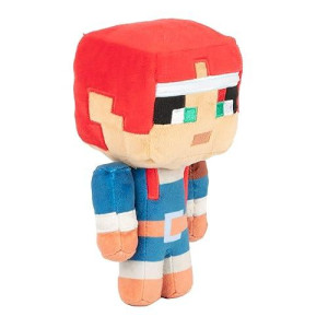 JINX Minecraft Dungeons Happy Explorer Valorie Plush Stuffed Toy, Multi-colored, 7 Tall