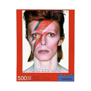 Aquarius David Bowie Aladdin Sane Puzzle (500 Piece Jigsaw Puzzle) - Glare Free - Precision Fit - Officially Licensed David Bowie Merchandise & Collectibles - 14 X 19 Inches