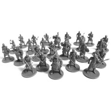 Drunk'N Dragon Dnd Guards Minis 25 Fantasy Miniatures For Tabletop/Dungeons And Dragons Roleplaying Games - Bulk Minis Unpainted- Figures Starter Set