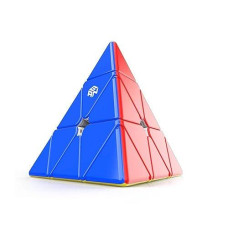 Gan Pyraminx 36 Magnets, Speed Magnetic Pyramid Puzzle Stickerless Triangle Cube (Standard)