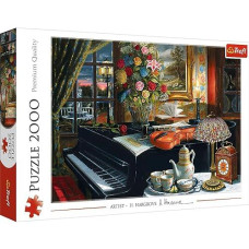 Trefl Sounds Of Music 2000 Piece Jigsaw Puzzle Red 38"X27" Print, Diy Puzzle, Creative Fun, Classic Puzzle For Adults And Children From 15 Years Old