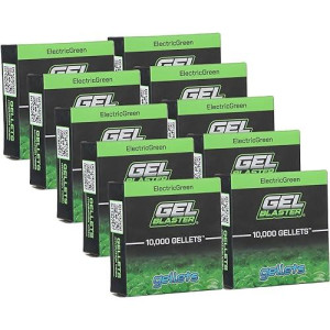 Gel Blaster Gellets Refill Ammo, 20,000 Orange Gellets - All-Natural Eco Friendly, Non-Toxic, Non-Staining & Non-Irritating Water Based Gel Balls - Made Specifically For Gel Blaster