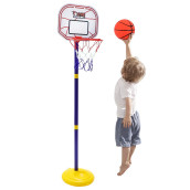 Basketball Hoop For Kids Toddler 3 Age Stand Adjustable Height 2.26-3.48 Ft Mini Indoors Outdoors Basketball Goal Toy Game Play Sport With Ball And Pump For Baby Boys Girls Over 3 Years Old