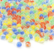 Chukemaoyi Marbles Cats Eyes Glass Marble/Sling Shot Ammo 1000 Pcs. Size Is Approximately 0.62 Inch,Diy And Home Decoration.