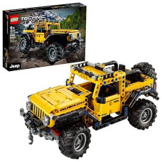 Lego Technic Jeep Wrangler 4X4 Toy Car 42122 Model Building Kit - All Terrain Off Roader Suv Set, Authentic And Functional Design, Stem Birthday Gift Idea For Kids, Boys, And Girls Ages 9+