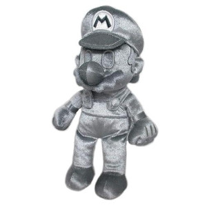 Little Buddy 1726 Super Mario All Star Collection Metal Mario Plush, 9"