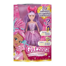 Glitzeez Hair Dreams - 10.5" Doll With 5 Surprises And Interchangable Outfit By Zuru