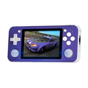 Rg351P Retro Game Console Handheld Opensouce-Linux Rk3326 System 3.5 Inch Ips Screen Support Psp/N64 Game Rg351 Console (Purple)
