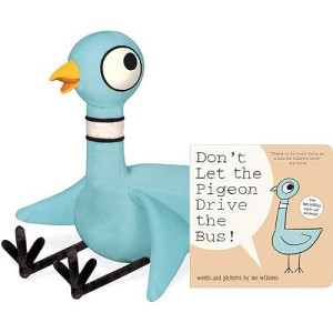Yottoy Mo Willems Soft Stuffed Animal Plush Toys And Book Collection Bundle Set (Pigeon)