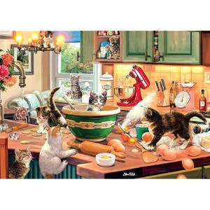 Buffalo Games - Kitten Kitchen Capers - 300 Large Piece Jigsaw Puzzle