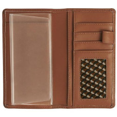 Sanlykate Leather Checkbook Cover For Men And Women, Pu Leather Check Book Case Card Holder With Free Divider, Standard Register Duplicate Checks With Pen Inserts