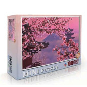 Daliyfu Mini 1000 Pieces Cherry Blossoms Puzzle Smallest Difficult Painting Cherry Blossoms Challenge Puzzle 1000 Piece For Adult Gift (Size 42.5X 30Cm)