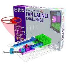 E-Blox Building Blocks Circuit Kit, Build Your Own Fan Launch Wire Maze Challenge, Steady Hand Wins, Friendly Competition, Ages 5+