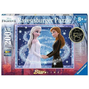 Ravensburger Puzzle 12952 Dfz Frozen 2 Ravensburger 12952-Enchanting Sisters 200 Pieces Xxl Puzzle For Children From 8 Years, Multicoloured