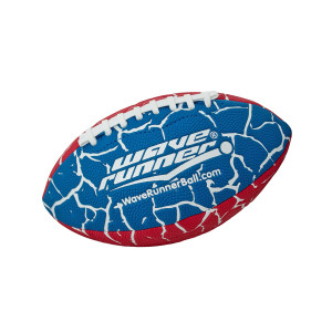Wave Runner Grip It Waterproof Football- Size 9.25 Inches With Sure-Grip Technology | Let'S Play Football In The Water! Extreme Metallic Series (Tie-Dye)