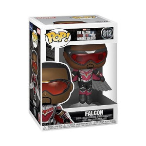 Funko POP Marvel: The Falcon and The Winter Soldier - Falcon (Flying) Vinyl collectible Figure Multicolor,375 inches, (51628)