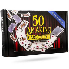 50 Amazing card Tricks Kit for All Ages with Trick Decks Included