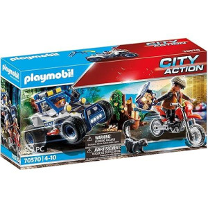 Playmobil Police Off-Road Car With Jewel Thief
