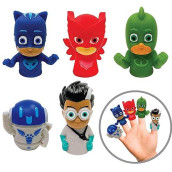 Hasbro Pj Masks 5 Piece Finger Puppet Set - Party Favors, Educational, Bath Toys, Story Time, Floating Pool Toys, Beach Toys, Finger Toys, Playtime