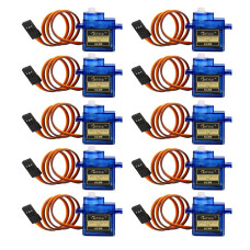 10Pcs Sg90 9g Micro Servos for Rc Robot Helicopter Airplane controls car Boat