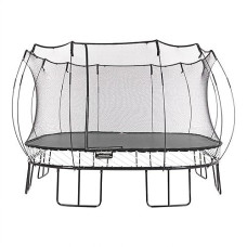 Springfree Backyard Trampoline 13 Ft X 13 Ft Large Square - Springless, Shock-Absorbent With Hidden Frame And Net Enclosure For Kids, Teens And Adults
