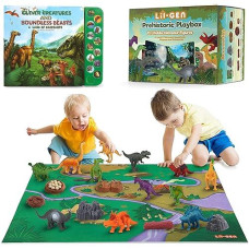 Li'L-Gen Dinosaur Toys For Boys & Girls, Kids 3+ - 12 Realistic Looking 7