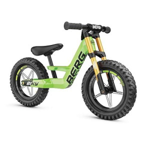 Berg Biky Cross Green Balance Bike - Lightweight Toddler Bike - Easy To Use Mini Bike - Ages 2.5-5