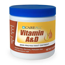 Careall Vitamin A&D Ointment 15 Oz. Helps Treat And Prevent Diaper Rash. Protects Chafed Skin Associated With Cold Weather, Rashes, Seals Out Wetness. Protects Minor Cuts, Scrapes, Burns