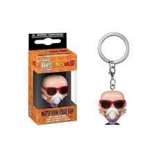 Funko Pop Keychain: Dragon Ball Z - Master Roshi (Peace Sign), 2 Inches,Multicolor