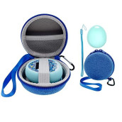 Xcivi Hard Carrying Case And Silicone Cover For Tamagotchi On Meets Mitsu Mx4Um.X Virtual Interactive Pet Game Machine (Blue)