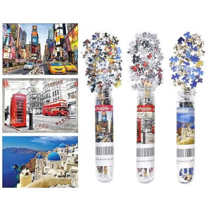 3 Pack Landscape Mini Jigsaw Puzzles 150 Pieces For Adults Small Tiny Jigsaw Challenging Difficult Puzzle 6 X 4 Inches House Entertainment Toys Home Decor Puzzles