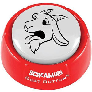 Screaming Goat Button | Gag Gifts For Men And Women | Screaming Goat Desk Toy Talking Button With A Funny Goat Scream | The Original Goat Scream