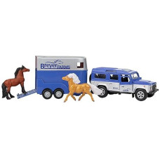 Breyer Horses Farms Land Rover And Tag-A-Long Trailer And Playset | Die Cast | 3.25