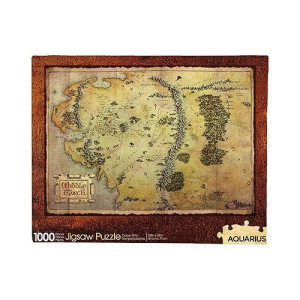 Aquarius The Hobbit Map Puzzle (1000 Piece Jigsaw Puzzle) - Glare Free - Precision Fit - Officially Licensed The Hobbit Merchandise & Collectibles - 20 X 28 Inches