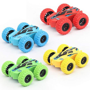 DqsWko Double-Sided Pull Back carsr Friction cars for Kids