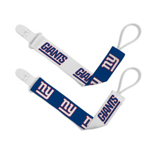 New York giants Pacifier clip 2 Pack