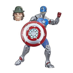 Marvel Hasbro Legends Series 6-Inch Collectible Civil Warrior Action Figure Toy For Age 4 And Up With Shield Accessory , White