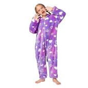 Hyvtom Unicorn Onesies Pajamas Soft Flannel Cosplay Halloween Pajamas Costume Gift For Girls