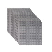 Lvhero Classic Baseplates Building Plates For Building Bricks 100% Compatible With All Major Brands-Baseplate, 10" X 10", Pack Of 16 (Gray)